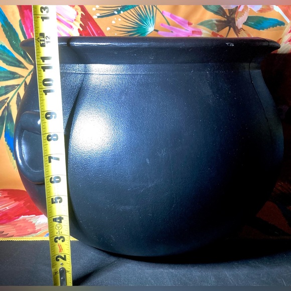 Vintage 1987 Halloween Caldron Blow Mold Candy Pail GIANT SIZE Large Blow Mold - Picture 4 of 15